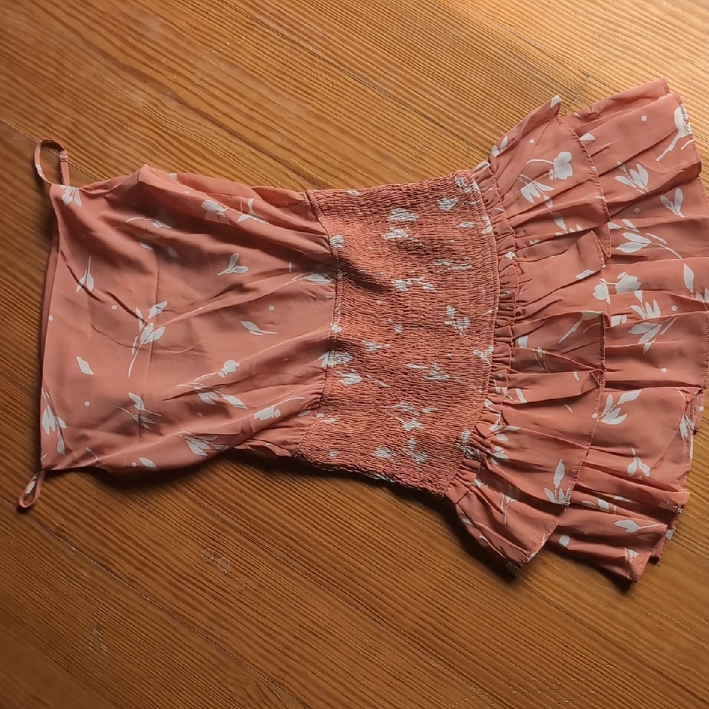 Entro Peach and Cream Dress